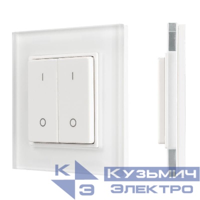 Панель SMART-P47-DIM-G-SUF (3В 2 зоны Knob 2.4G) пластик Arlight 032984