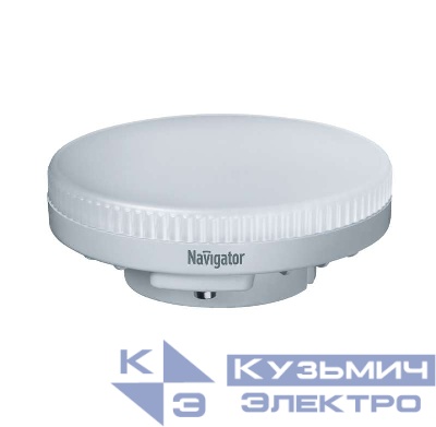 Лампа светодиодная 94 249 NLL-GX53-6-230-2.7K 6Вт таблетка 2700К тепл. бел. GX53 440лм 220-240В Navigator 94249