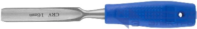 Стамеска CrV полукруглая с пластиковой ручкой 16мм FIT 43144