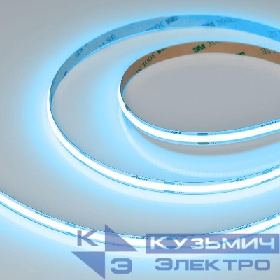 Лента светодиодная COB-X480-8mm 24V Sky Blue 8Вт/м IP20 (уп.5м) Arlight 047740