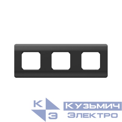 Рамка 3-м NEW3-E универс. черн. CHINT 431497
