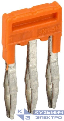 Перемычка гребенчатая для CP 1.5кв.мм 3PIN IEK YCT20-00-K03-001-EC-3P