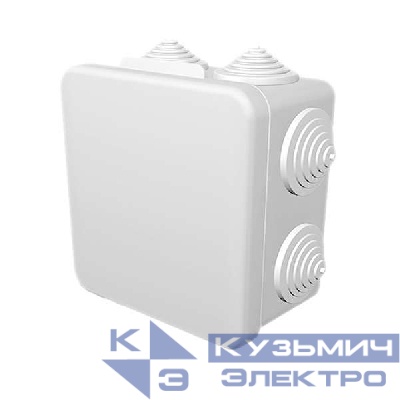 Коробка распределительная ОП 100х100х55мм IP54 бел. ГУСИ С3В108 Б Евро