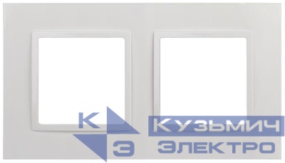 Рамка 2-м Elegance 14-5012-01 Classic бел. Эра Б0060576