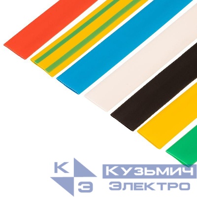 Набор трубок термоусадочных №18 ТУТ нг 12/6 7 цветов (уп.21шт по 10см) Rexant 29-0118