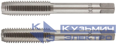 Метчик метрический легированная сталь набор 2шт м10х1.5мм (уп.2шт) FIT 70848