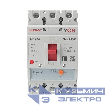 Выключатель автоматический MGS160 3P 32-40A 36kA YON MGS160N-3TAMF0040