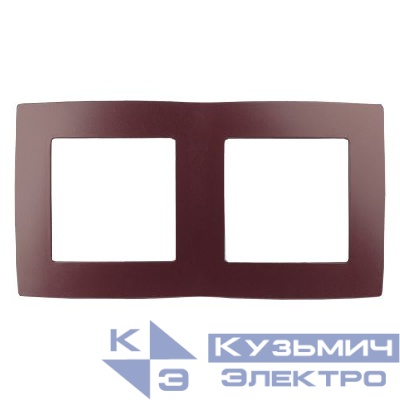Рамка 2-м 12-5002-25 бордо ЭРА Б0019399