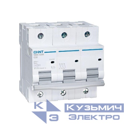 Выключатель автоматический модульный 3п C 63А 25кА NB8-125R (R) CHINT 559810