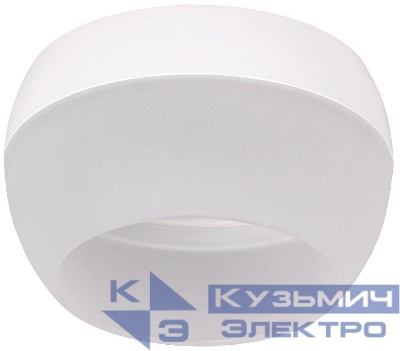 Светильник 4010 накладной потолочный под лампу GX53 бел. IEK LT-UPB0-4010-GX53-1-K01