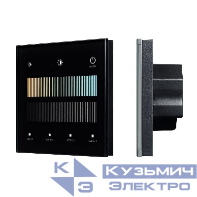 Панель сенсорная SMART-DALI-301-11-1G-4SC-MIX-IN Black BUS/24В Touch 2.4G IP20 пластик INTELLIGENT ARLIGHT 046550