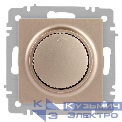 Светорегулятор поворотный СП Accent 6-401-04 600Вт 230В IP20 шампань Intro Б0063676