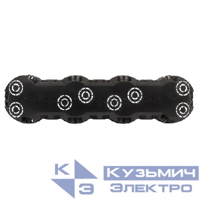 Коробка установочная 4-м 283х70х45мм IP30 для твердых стен саморезы черн. KUP-4-70-45 Эра Б0064956
