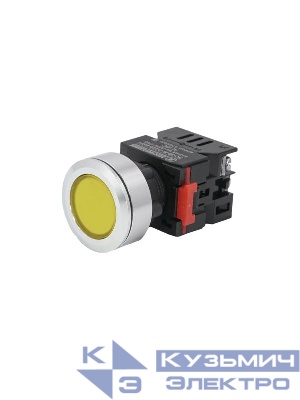 Лампа индикаторная ЛС-30-Ж-2-220-65У1 светодиодная матрица d30мм 220В AC/DC IP65 желт. Электротехник ET020020