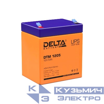 Аккумулятор UPS 12В 5А.ч DTM 1205 Delta 4614010050006