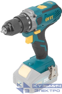 Дрель-шуруповерт аккумуляторная 20В 1400об/мин 40Нм без АКБ FIT 79905