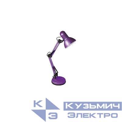 Светильник KD-313 C12 настол. 230В 60Вт E27 фиол. Camelion 13644