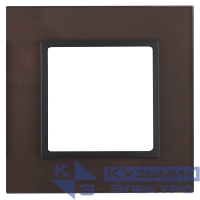 Рамка 1-м 14-5101-13 стекло Elegance бронза+антрацит ЭРА Б0034475