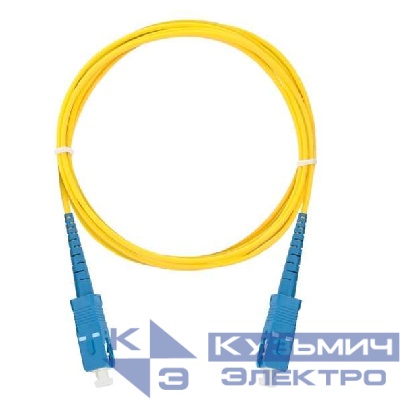 Патч-корд NMF-PC1S2C2-SCU-SCU-001 волоконно-оптический соед. одномод. 9/125мкм стандарта OS2 SC/UPC-SC/UPC одинарн. LSZH нг(В)-HFLTx 2мм желт. 1м NIKOMAX NMF-PC1S2C2-SCU-SCU-001