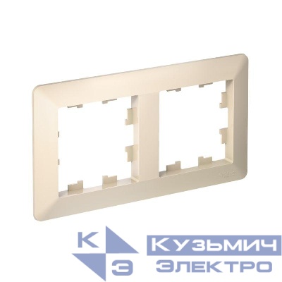 Рамка 2-м AtlasDesign Air беж./дым. бел. SE ATN220202