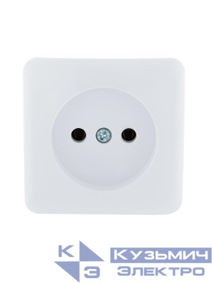 Розетка 1-м ОП Viola 16А IP20 без заземл. бел. LEZARD 751-0200-121