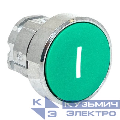 Механизм кнопки исполнительный "I" XB4 IP65 плоский возвратный без фиксации зел. EKF XB4BA-3152C-65