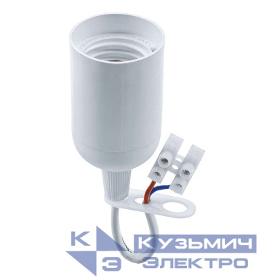 Патрон электрический 71 287 NLH-P-F-WH-E27-TB пластик. подвесной с клеммной колодкой на проводе бел. Navigator 71287