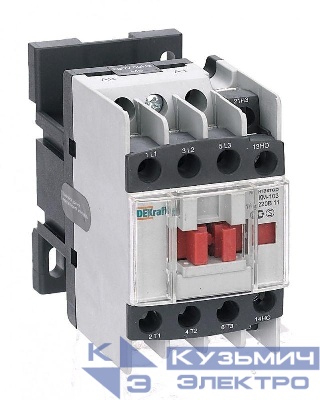 Контактор КМ-103 18А кат. 24В AC 1НО+1НЗ AC-3 DEKraft 22110DEK