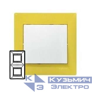 Рамка 2-м Valena верт. фрэш Leg 770046