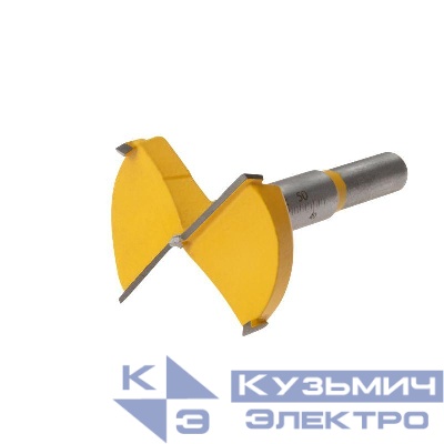 Сверло Форстнера по дереву 50мм цилиндрический хвостовик Kranz KR-91-0794