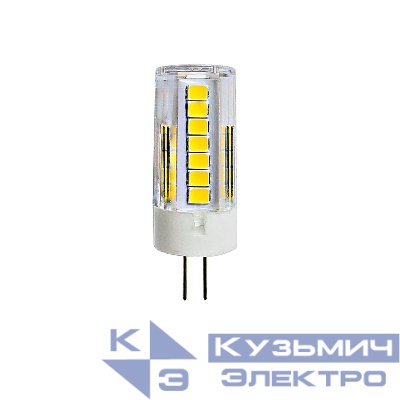 Лампа светодиодная LED-JC-220/5W/4000K/G4/CL GLZ09TR 5Вт прозрачная 4000К нейтр. бел. (упак. картон) Uniel UL-00006745
