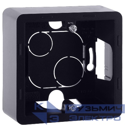 Коробка 1-м ОП Inspiria антрацит IEK 673983