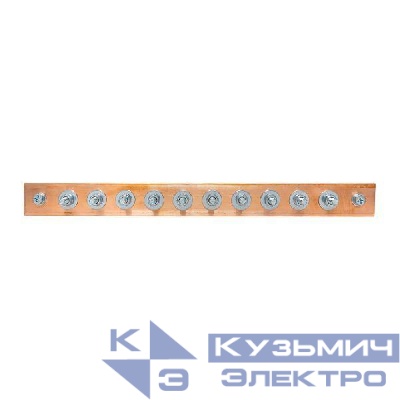 Шина заземляющая главная с изоляторами на 10 подключений ГЗШ-10 Сu EKF gc-e2010