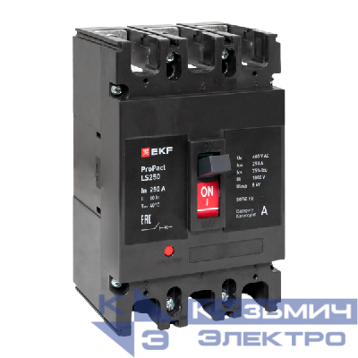 Выключатель автоматический 3п 160А 25кА LS250 ProPact EKF mccb-250-25-3-160-ls