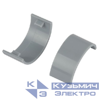 Соединитель на стык для полукруглого кабель-канала 30х13мм C-KK-30-13-F сер. (уп.2шт) Эра Б0064964