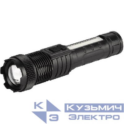 Фонарь светодиодный UA-402 универсальный аккумуляторный 5Вт LED+5Вт COB Zoom 6 режимов маячок клипса USB type-C Эра Б0069804
