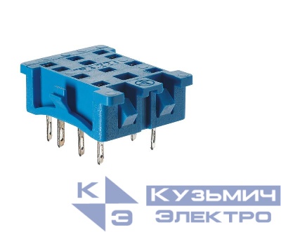 Розетка для монтажа на панель под пайку для реле 55.33 в комплекте металлич. клипса 094.51 FINDER 9423SMA