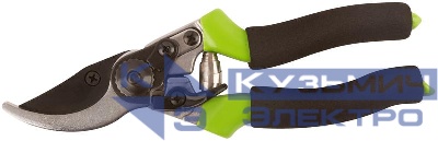 Секатор режущие кромки внахлест тефлон. покрытие лезвий пластик. ручки с мягкими накладками 215мм FIT 77086