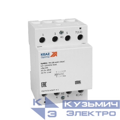 Контактор модульный OptiDin MK-100-6340-230AC КЭАЗ 321191