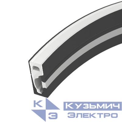 Профиль силиконовый WPH-FLEX-0616-SIDE-S9-5m BLACK силикон (уп.5м) Arlight 045788