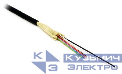 Кабель FO-DT-IN/OUT-9S-4-LSZH-BK волоконно-оптический 9/125 (SMF-28 Ultra) одномодовый 4 волокна плотное буферное покрытие (tight buffer) внутр./внешний LSZH IEC 60332-3 (-40град.C - +70град.C) черн. Hyperline 377470