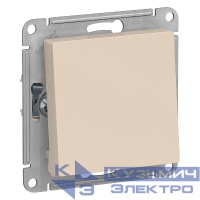 Переключатель проходной 1-кл. СП AtlasDesign 10А IP20 (сх. 6) 10AX механизм беж. SE ATN000261