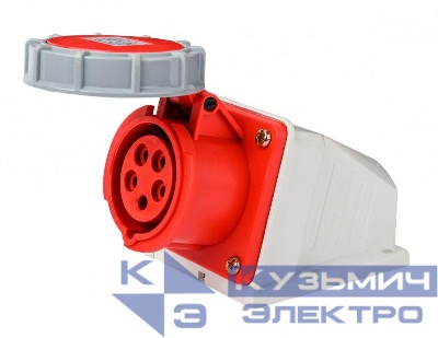 Розетка стационарная 3Р+РЕ+N 16А 380В IP67 РС-103 DEKraft 26204DEK