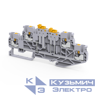 Клемма 2х-ярусная push-in OptiClip CPDLK-2.5-2L-MT-N-I-S сер. КЭАЗ 331874