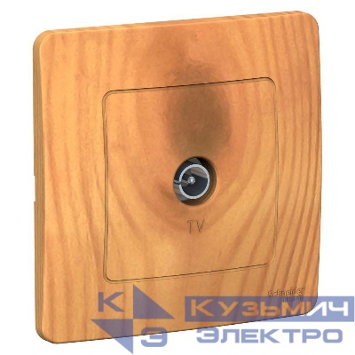 Розетка телевизионная TV 1-м СП Blanca коннектор ясень SE BLNTS000015