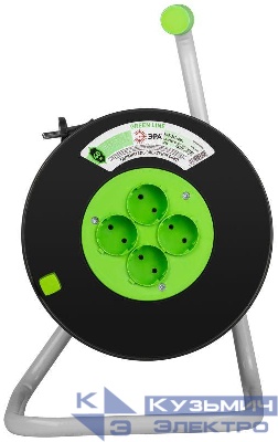 Удлинитель на пластик. катушке 4х40м без заземл. KAT-2x1-40m Greenline ПВС 2х1 Эра Б0065087