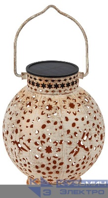 Светильник светодиодный садовый ERASF22-59 "Амфора" d15см уличный на солнечн. батарее Эра Б0057658