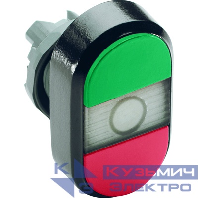 Кнопка двойная MPD1-11C START/STOP прозр. линза без текста ABB 1SFA611130R1108