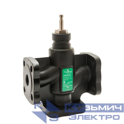 Клапан регулирующий 3-ход разд фланц PN16 DN25 7.5куб.м/ч -20…+130град.C SE VGFD025