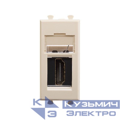 Розетка HDMI 1мод. Avanti "Ванильная дымка" тип А-А модульная DKC 4405251